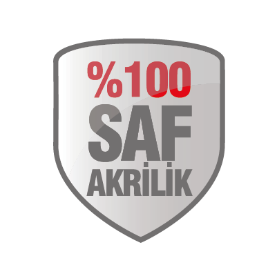 100% Saf Akrilik